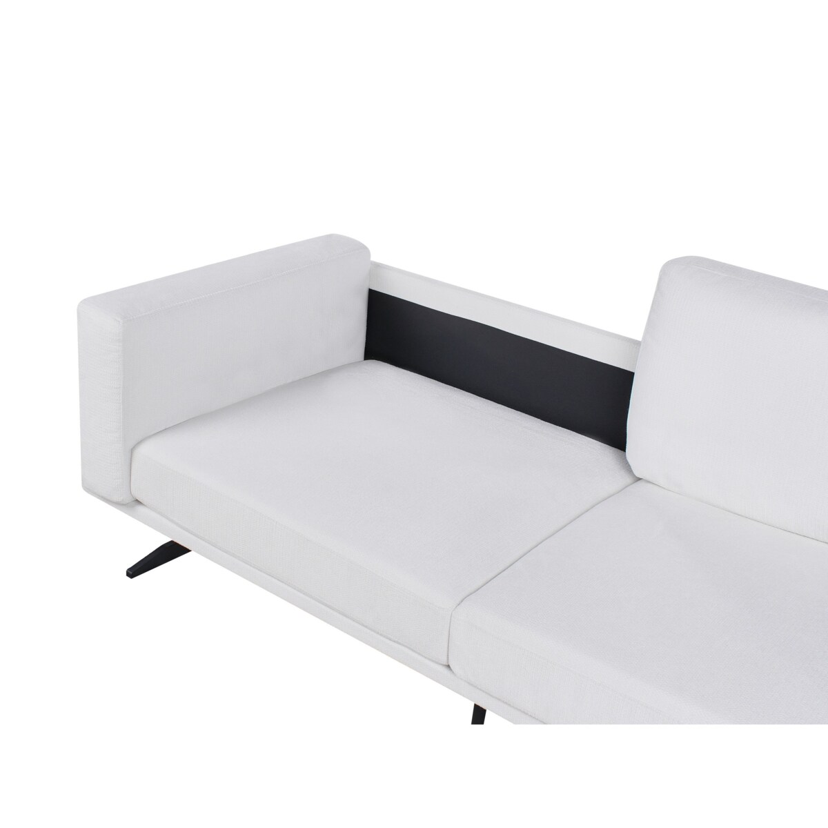 Sofa 3-osobowa biała IDRE