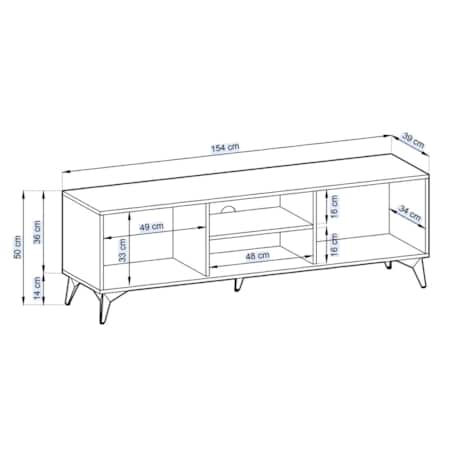 Meblościanka DIAMO do salonu w stylu loft