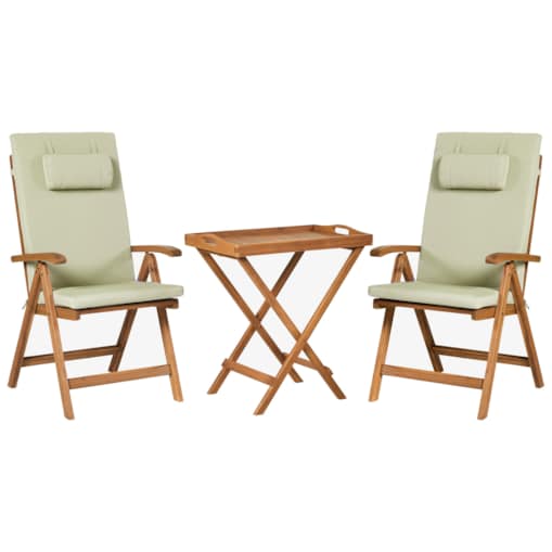 Zestaw mebli balkonowych JAVA PREMIUIM Drewno akacjowe Zielony