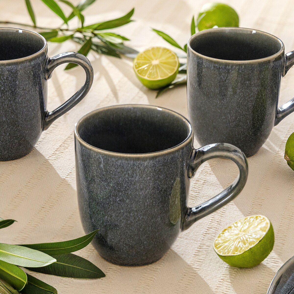 EDA Kubek 6 szt., niebieski/szary/beżowy