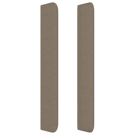 vidaXL Zagłówek uszak, taupe, 103x16x118/128 cm, tkanina