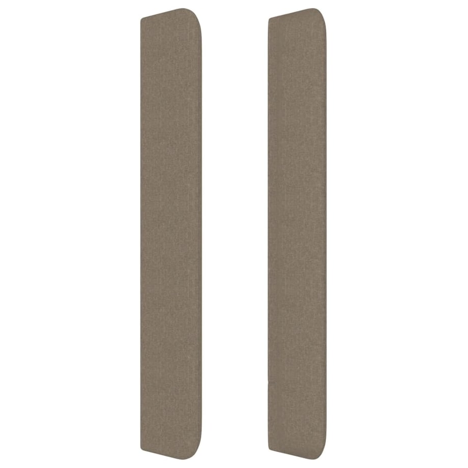 vidaXL Zagłówek uszak, taupe, 103x16x118/128 cm, tkanina