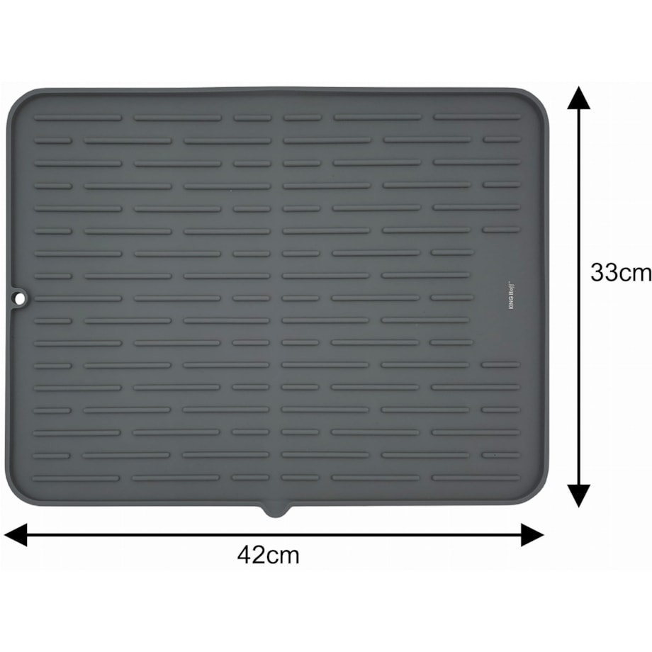 Mata do suszenia naczyń silikonowa 42x33cm szara KINGHOFF
