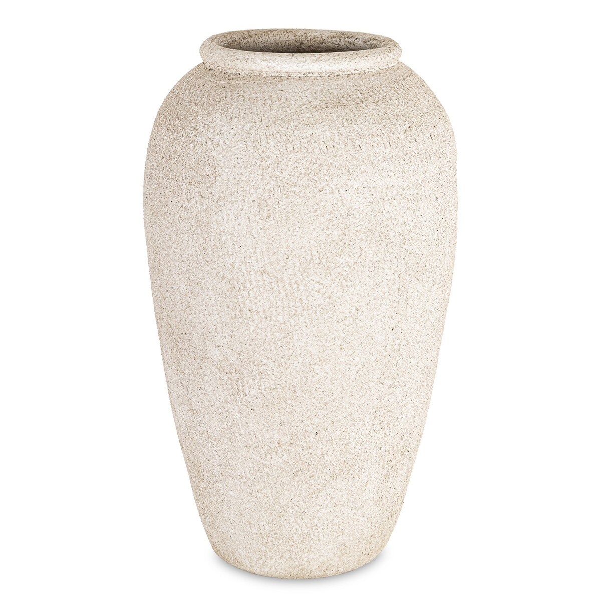 Wazon ceramiczny 40x21x21 cm MIAMI beżowy big