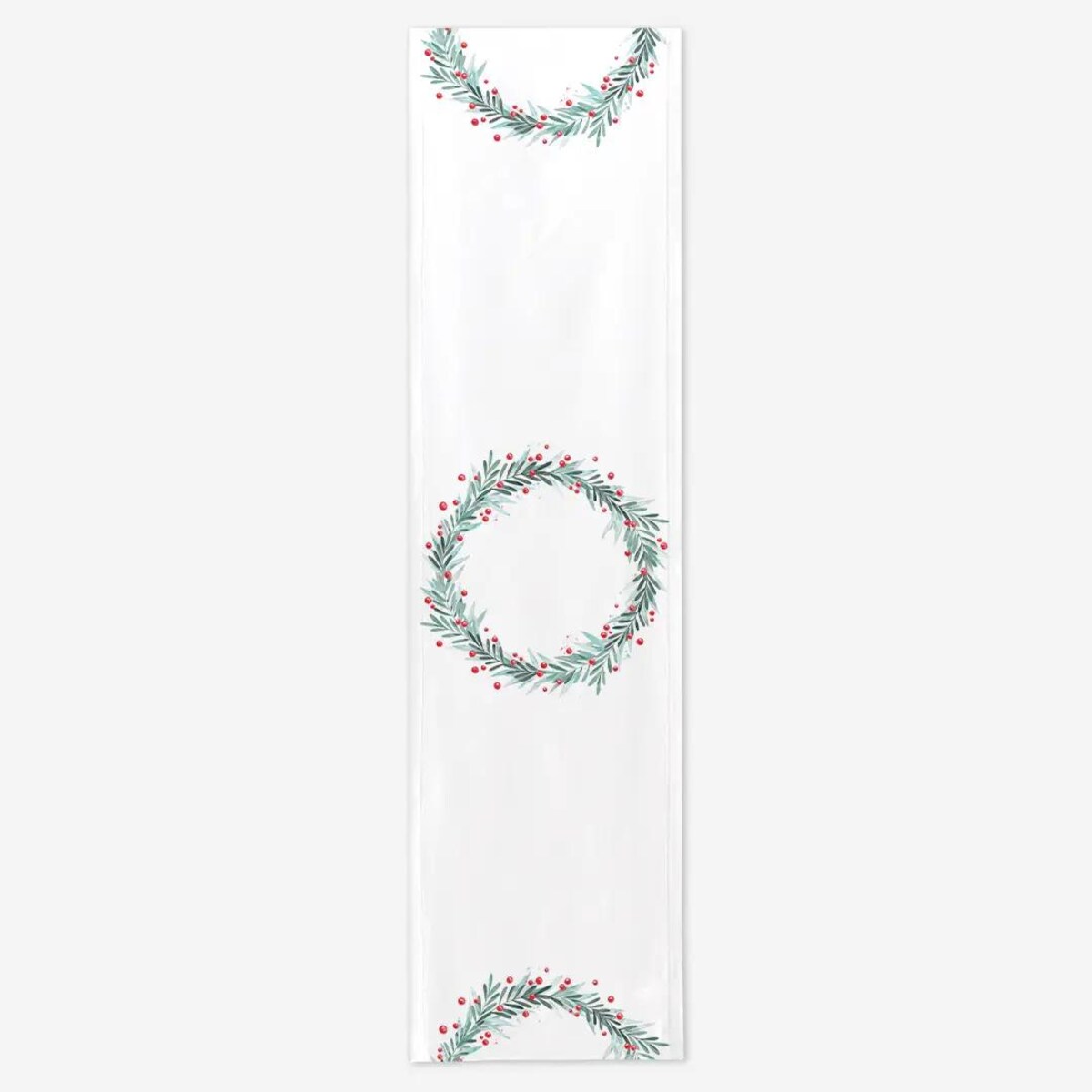 Bieżnik - Świąteczny wieniec - 35x130 cm