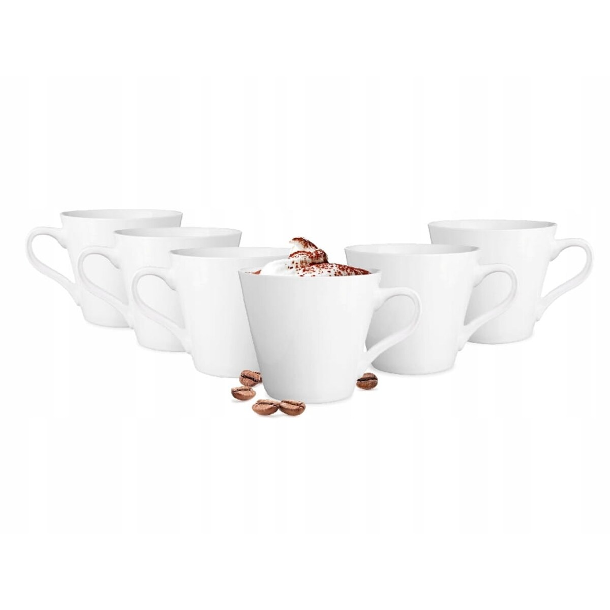 Ceramiczna Filiżanka maja z Uchem 230 ml do Kawy Herbaty Kakao 6 szt Zestaw