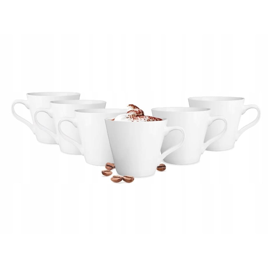 Ceramiczna Filiżanka maja z Uchem 230 ml do Kawy Herbaty Kakao 6 szt Zestaw