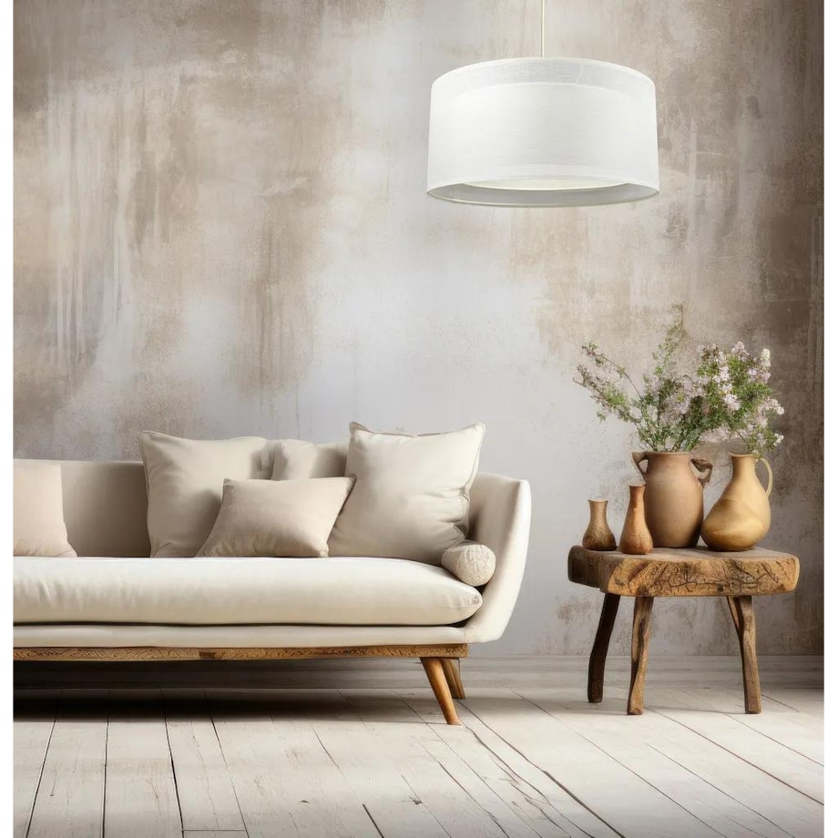 Lampa wisząca DUO LEN LIGHT 50 kremowa