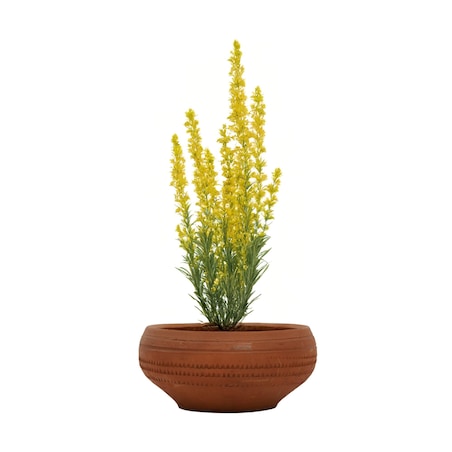 Okrągła donica ogrodowa, ceramiczna