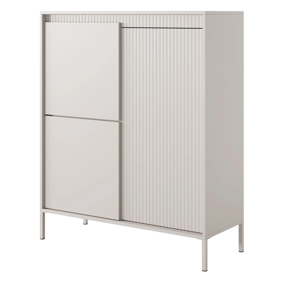 Komoda 3-drzwiowa z szufladami 123,4x103,5 cm LEMAL beżowy