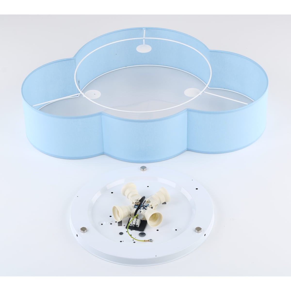 Lampa sufitowa chmura Cloud 6071 TK Lighting dziecięca z tkaniny różowa