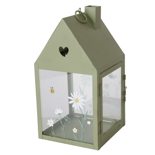 Lampion metalowy domek HONEY, wys. 27 cm