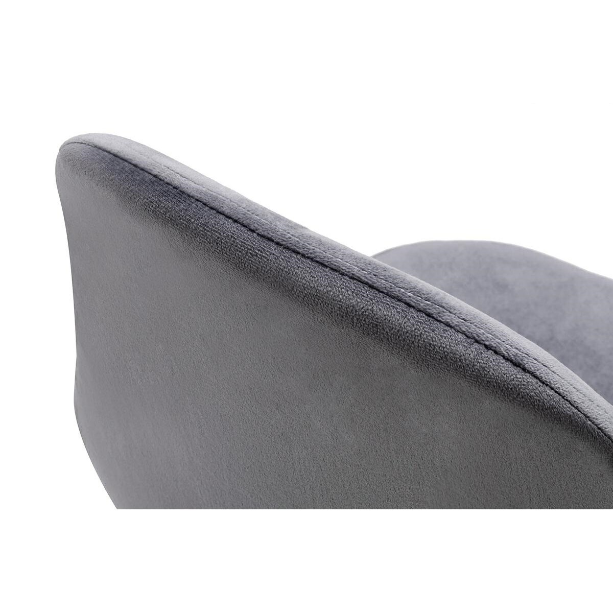 MODESTO krzesło LUCY szare - welur, metal