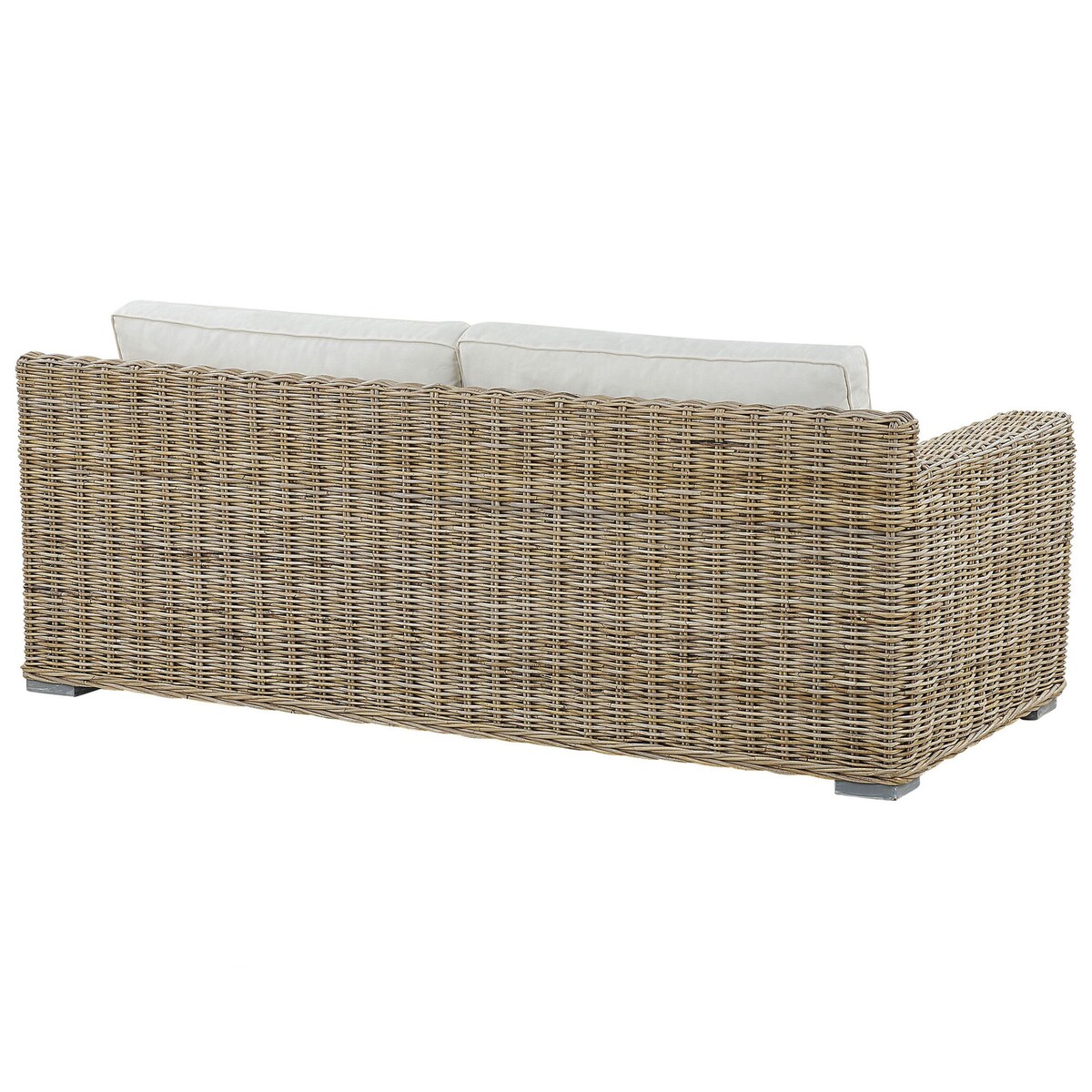 Sofa ogrodowa dla 2 osób ARDEA Rattan Jasnobrązowy