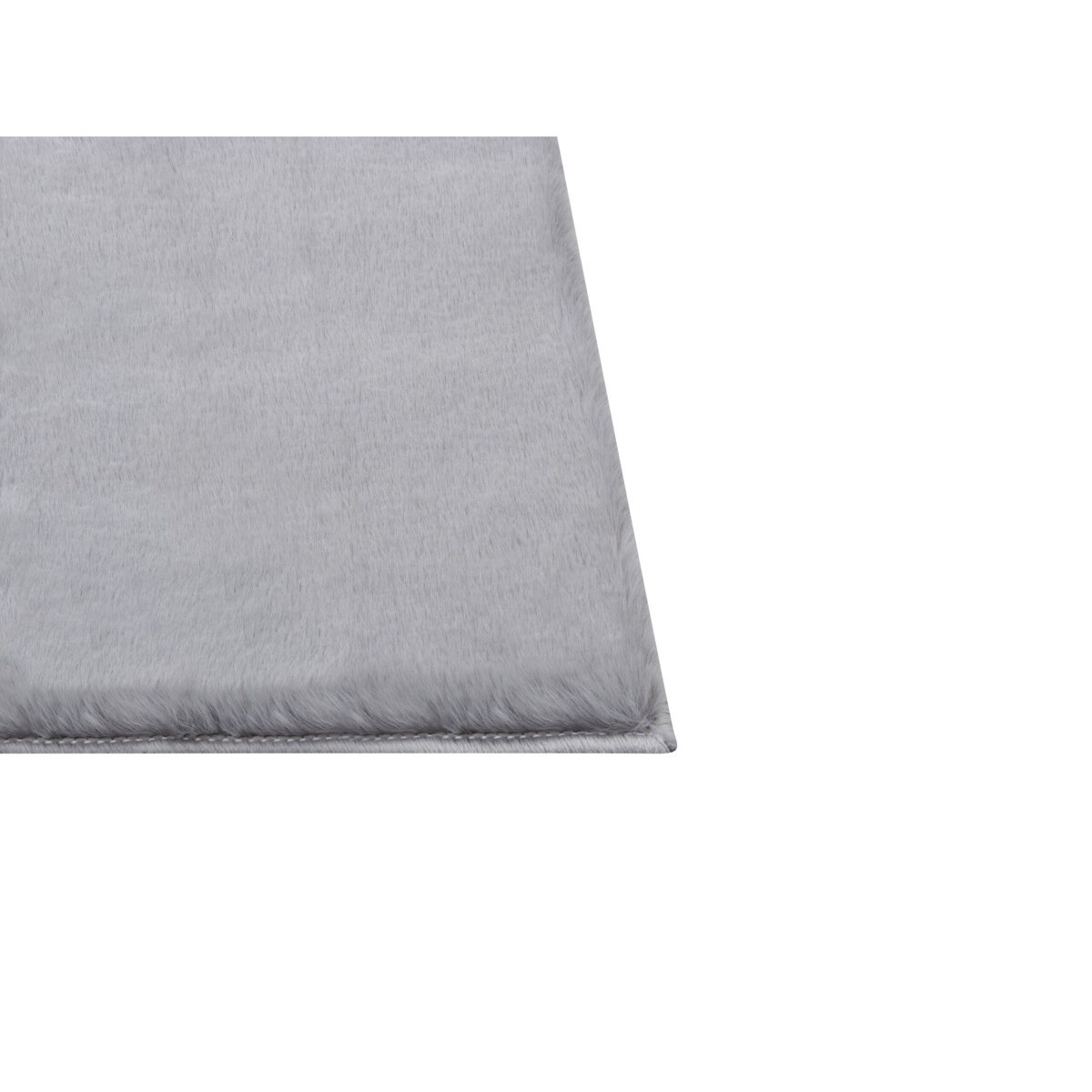 Dywan sztuczne futro królika 80 x 150 cm szary MIRPUR
