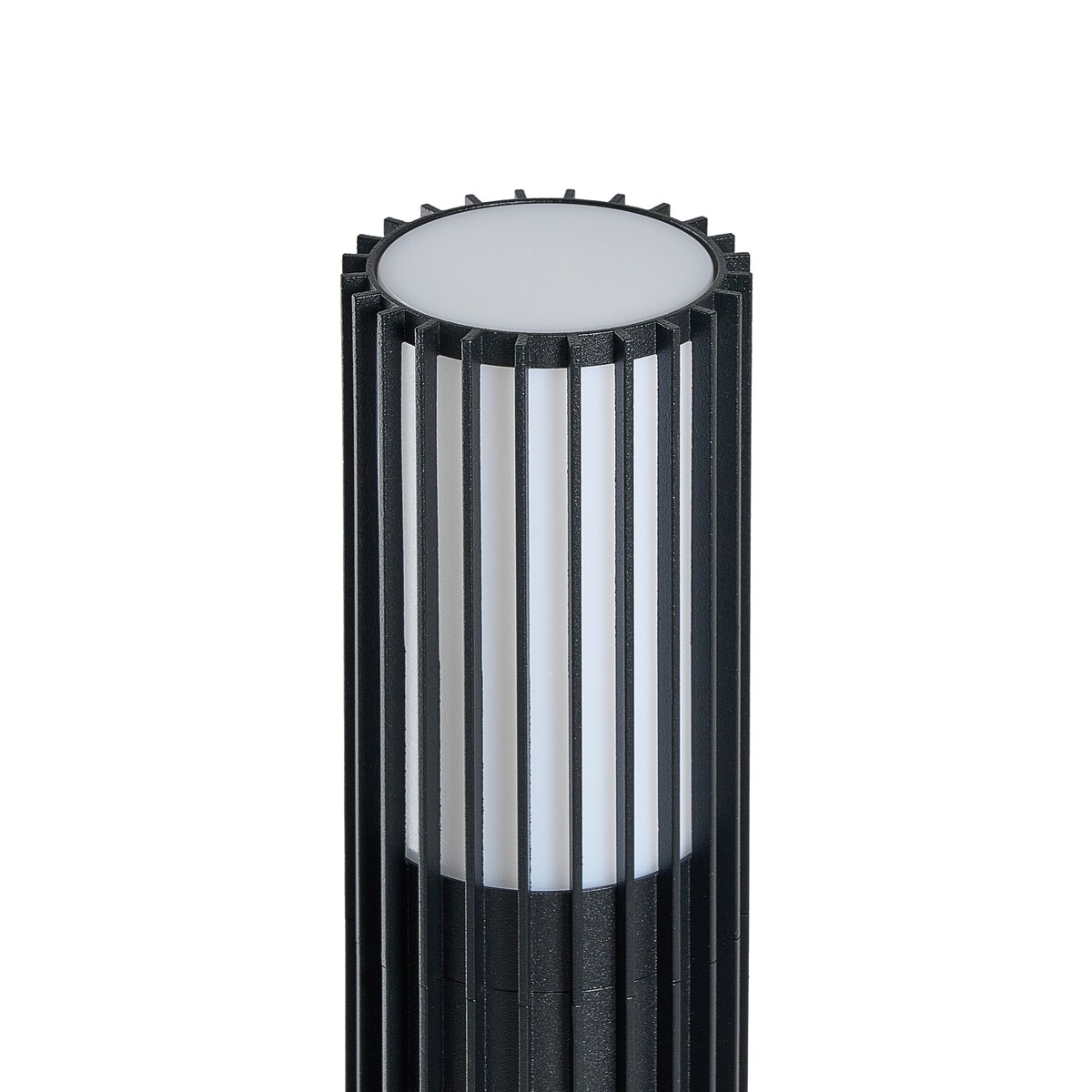 Zestaw 2 lamp ogrodowych słupkowych ERNAN Czarny