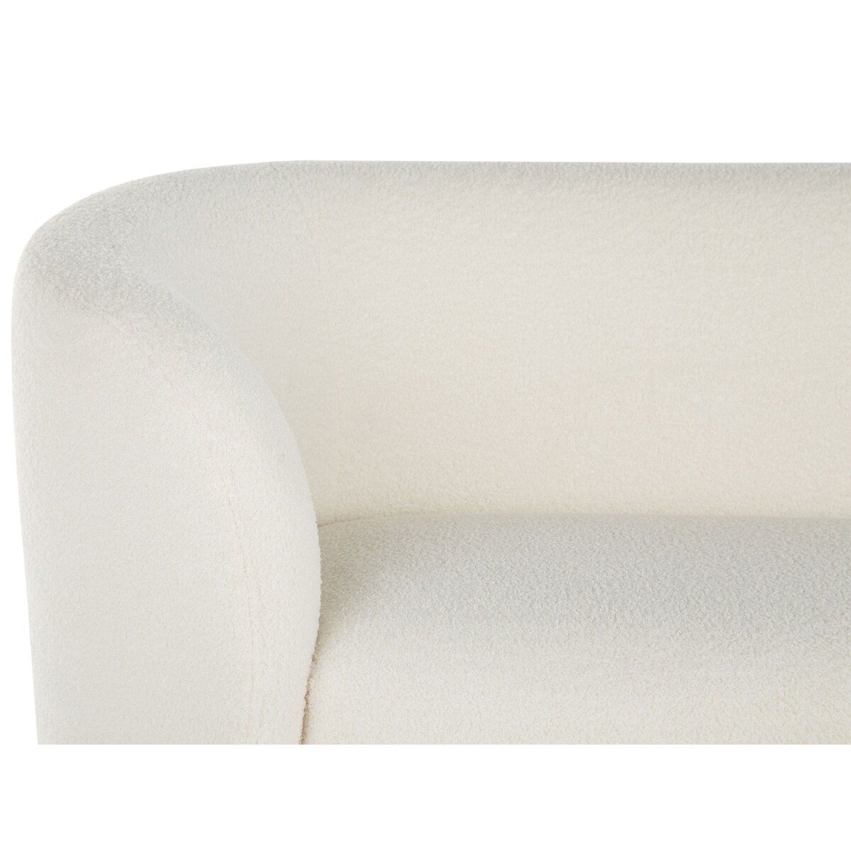 Sofa trzyosobowa boucle biała LOEN