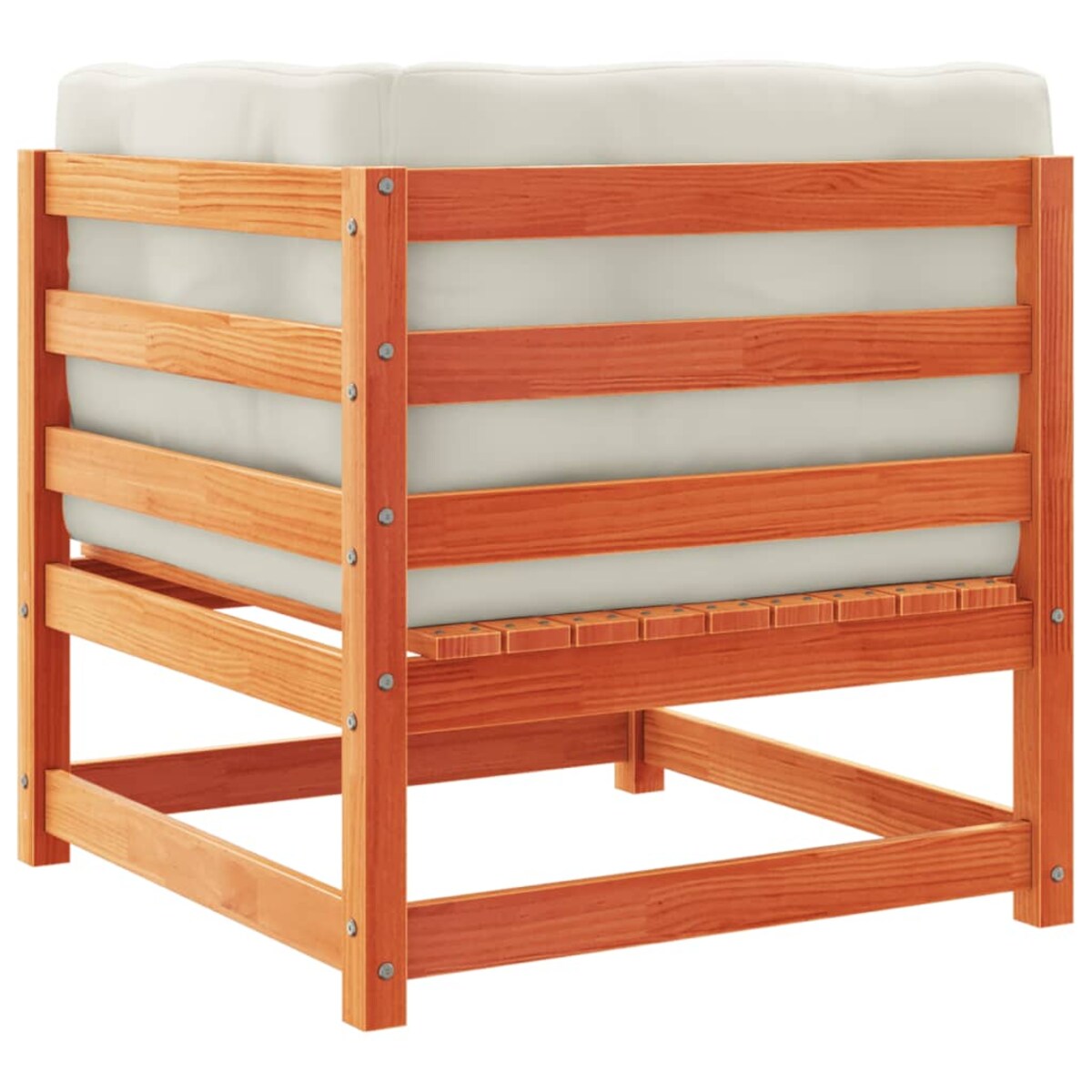 vidaXL 5-cz. zestaw mebli ogrodowych z poduszkami, woskowy brąz, sosna