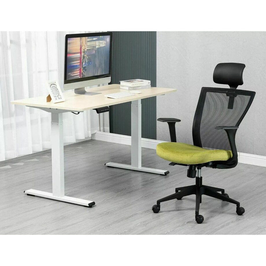 Fotel biurowy Q-328H czarny/zielony