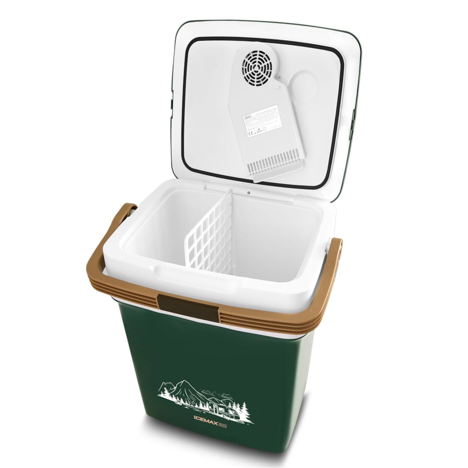 Lodówka turystyczna samochodowa Berdsen Icemax 29L zielona 12V/230V USB funkcja grzania