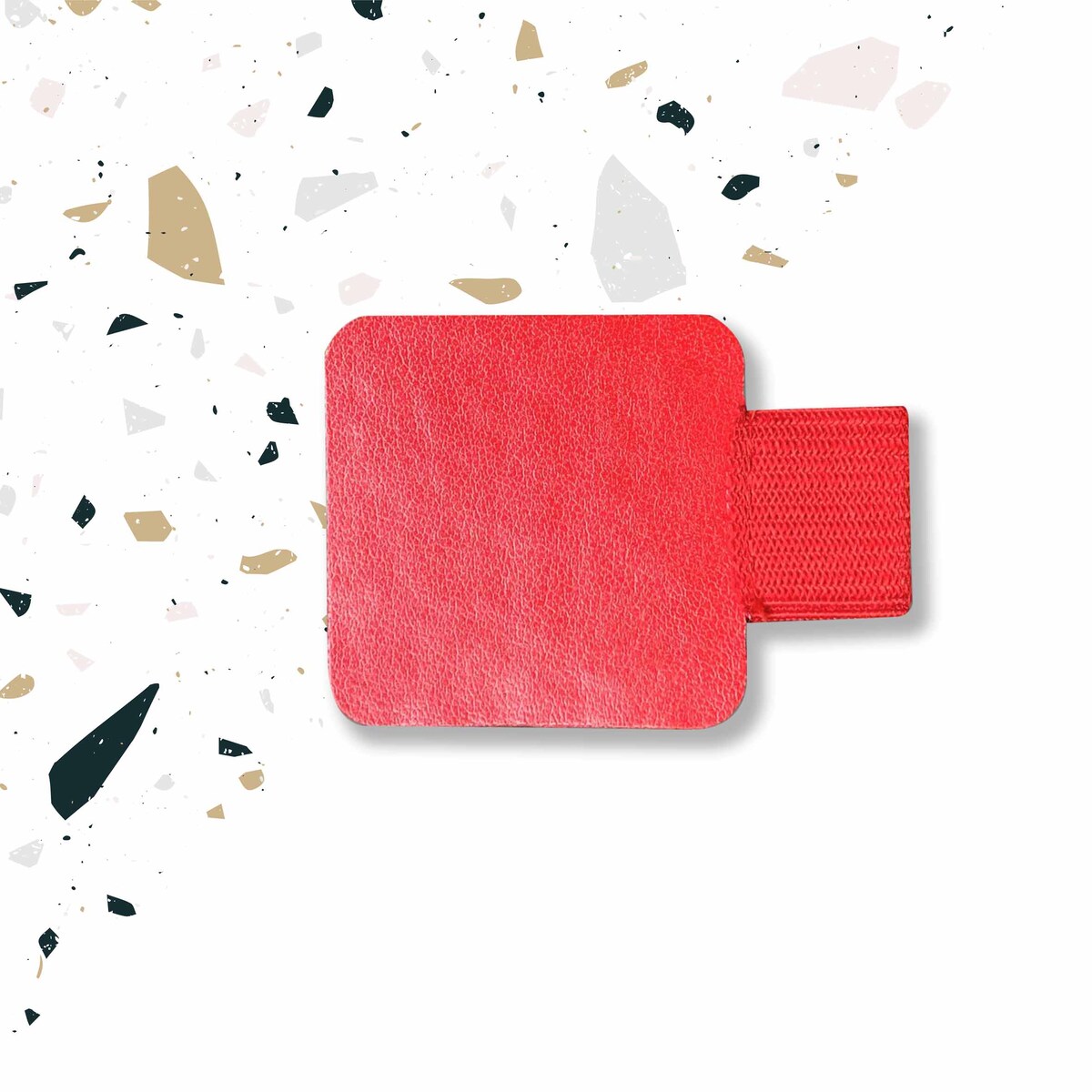 UCHWYT WKLEJANY NA DŁUGOPIS – RED