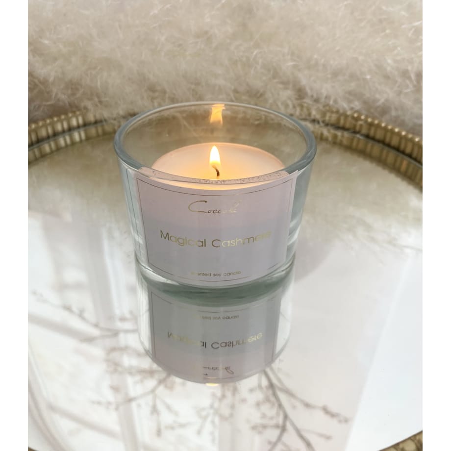 Magical Cashmere- ekologiczna naturalna świeca sojowa t-ligth - 3 sztuki tlight duże