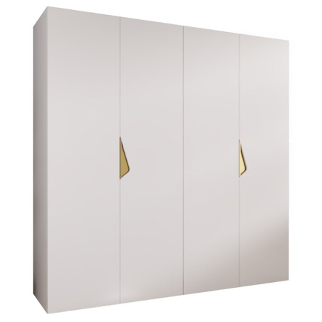 Szafa uchylna Sandi 1 200 wys 202 cm Biały + u Złoty