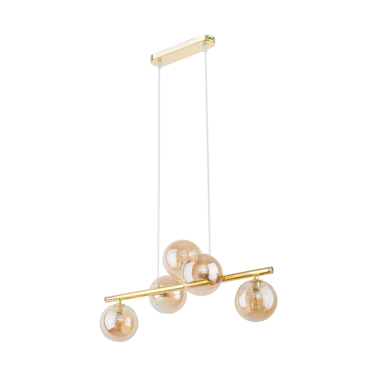 Salonowa lampa wisząca ESTERA 4549 TK Lighting kule bursztynowe złote