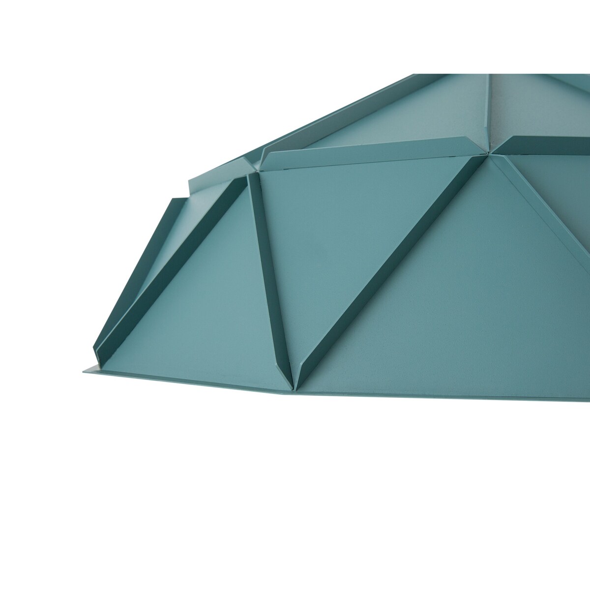 Lampa wisząca metalowa turkusowa SENIA