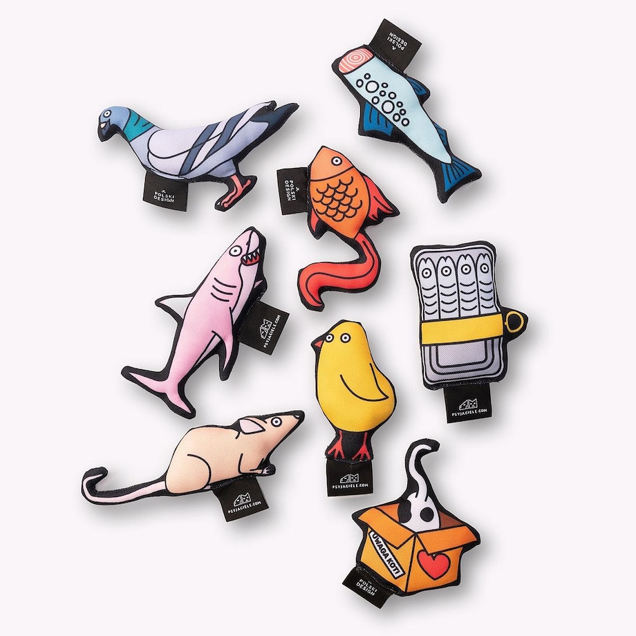 Mini zabawka z kocimiętką "Ryba jak ryba, po co drążyć"