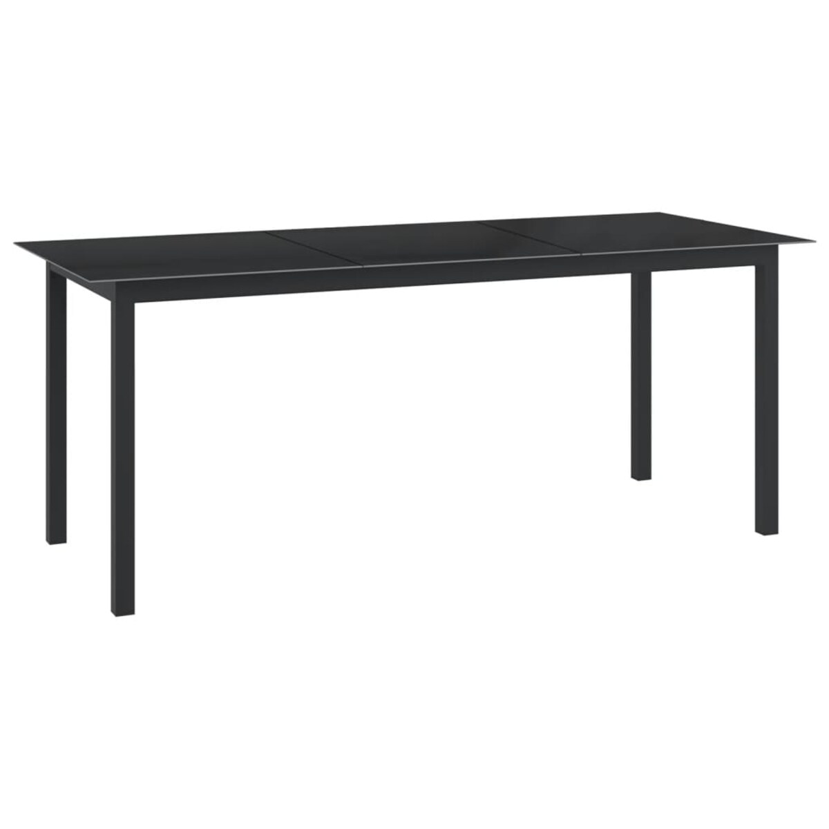 vidaXL 9-częściowy zestaw mebli ogrodowych, aluminium, antracytowy
