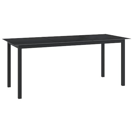 vidaXL 9-częściowy zestaw mebli ogrodowych, aluminium, antracytowy