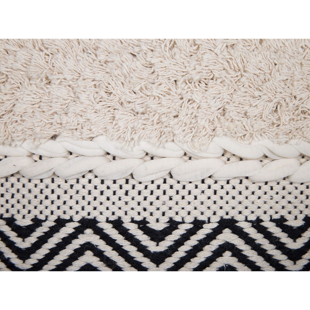 Puf 50 x 50 x 50 cm kremowy KANAM