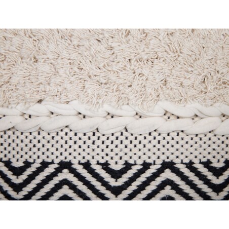 Puf 50 x 50 x 50 cm kremowy KANAM