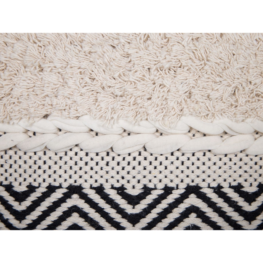 Puf 50 x 50 x 50 cm kremowy KANAM