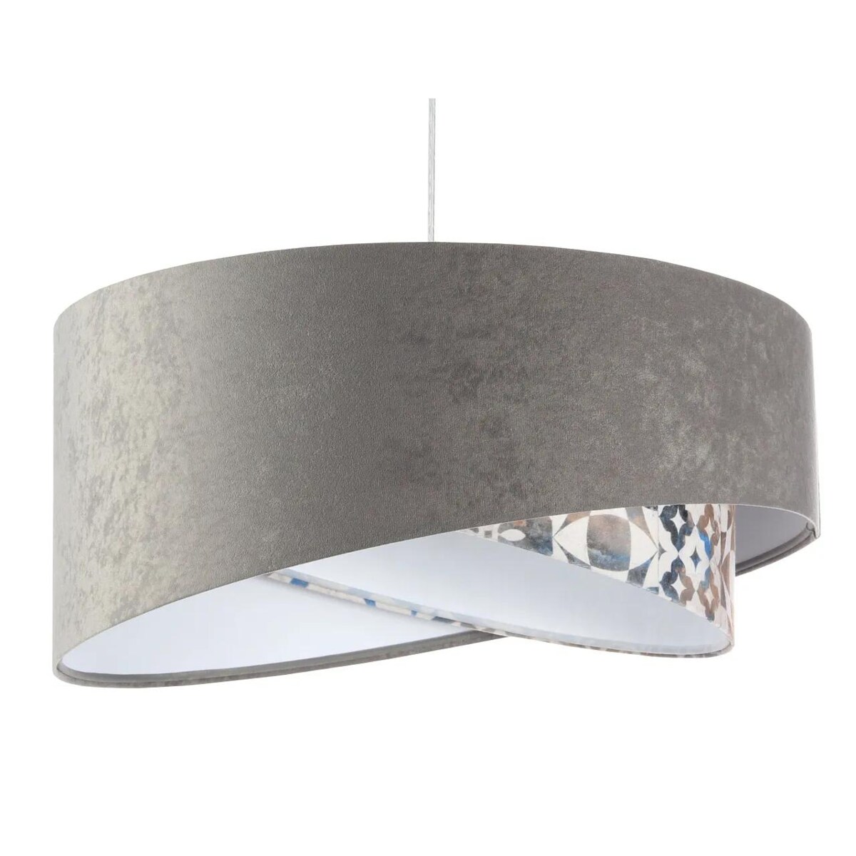 Lampa wisząca ASHES szara/biała