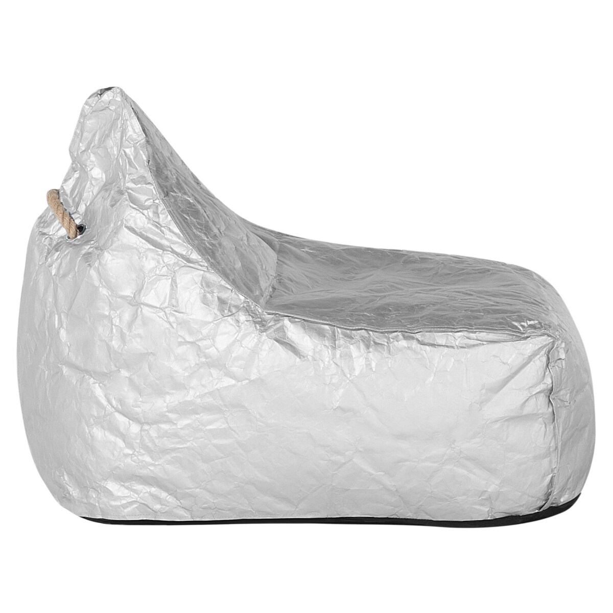 Fotel worek 200 L DROP 63 cm 75 cm Srebrny