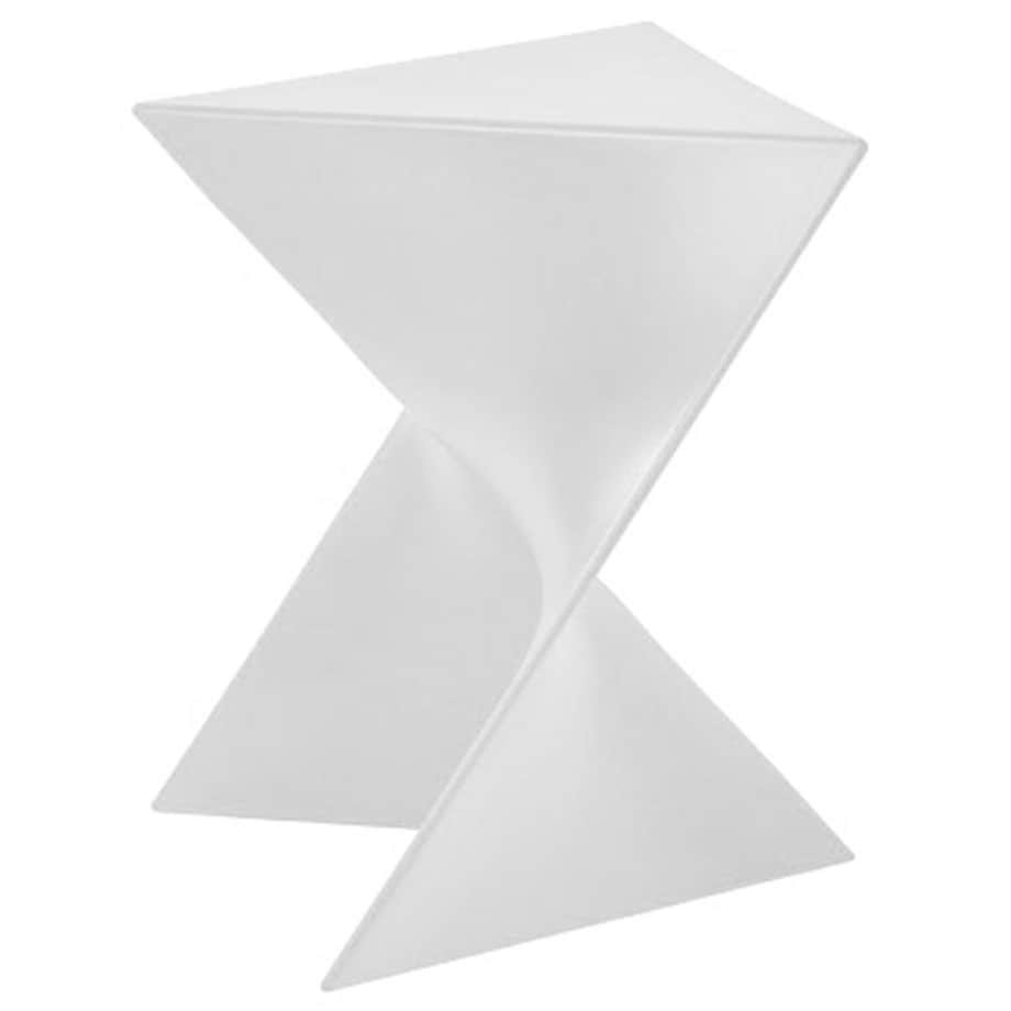 Designerski stolik Zik PC-053.WHITE geometryczny biały