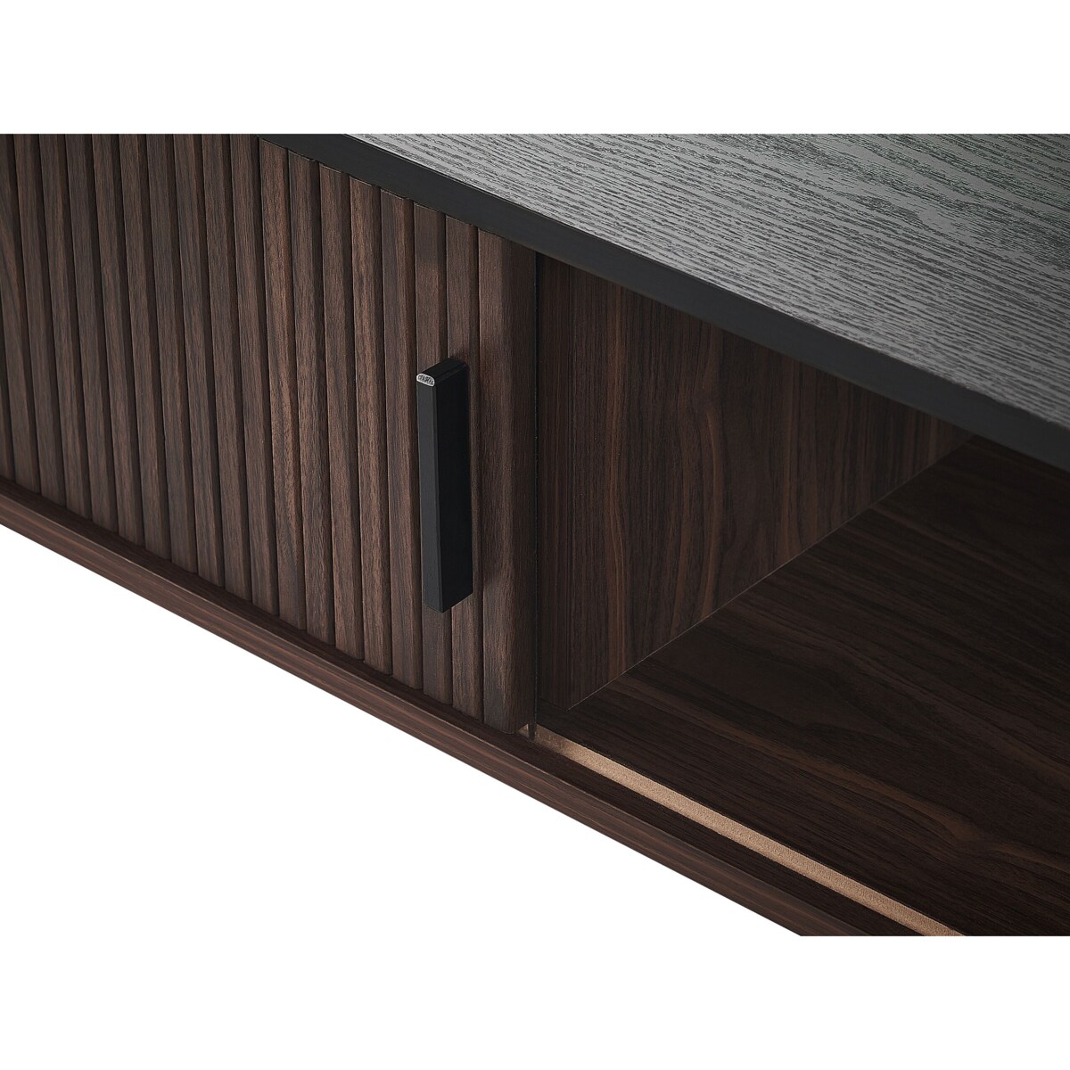 Stolik kawowy JOSE Ciemnobrązowy ze schowkiem