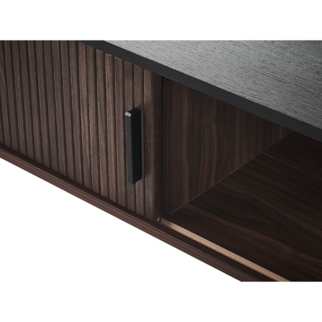 Stolik kawowy JOSE Ciemnobrązowy ze schowkiem