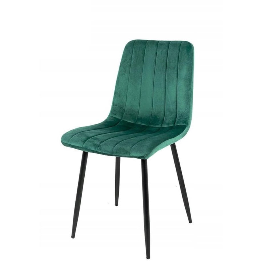 Krzesło tapicerowane Lara J-07.GREEN do salonu zielone, King Home
