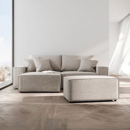 Melow Puf - jasnoszary