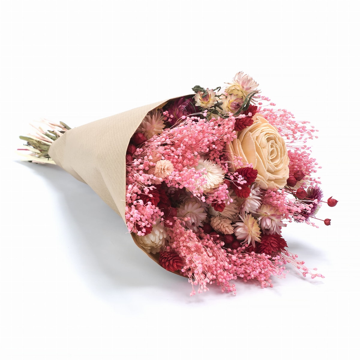 Zestaw suszonych kwiatów do wazonu Red