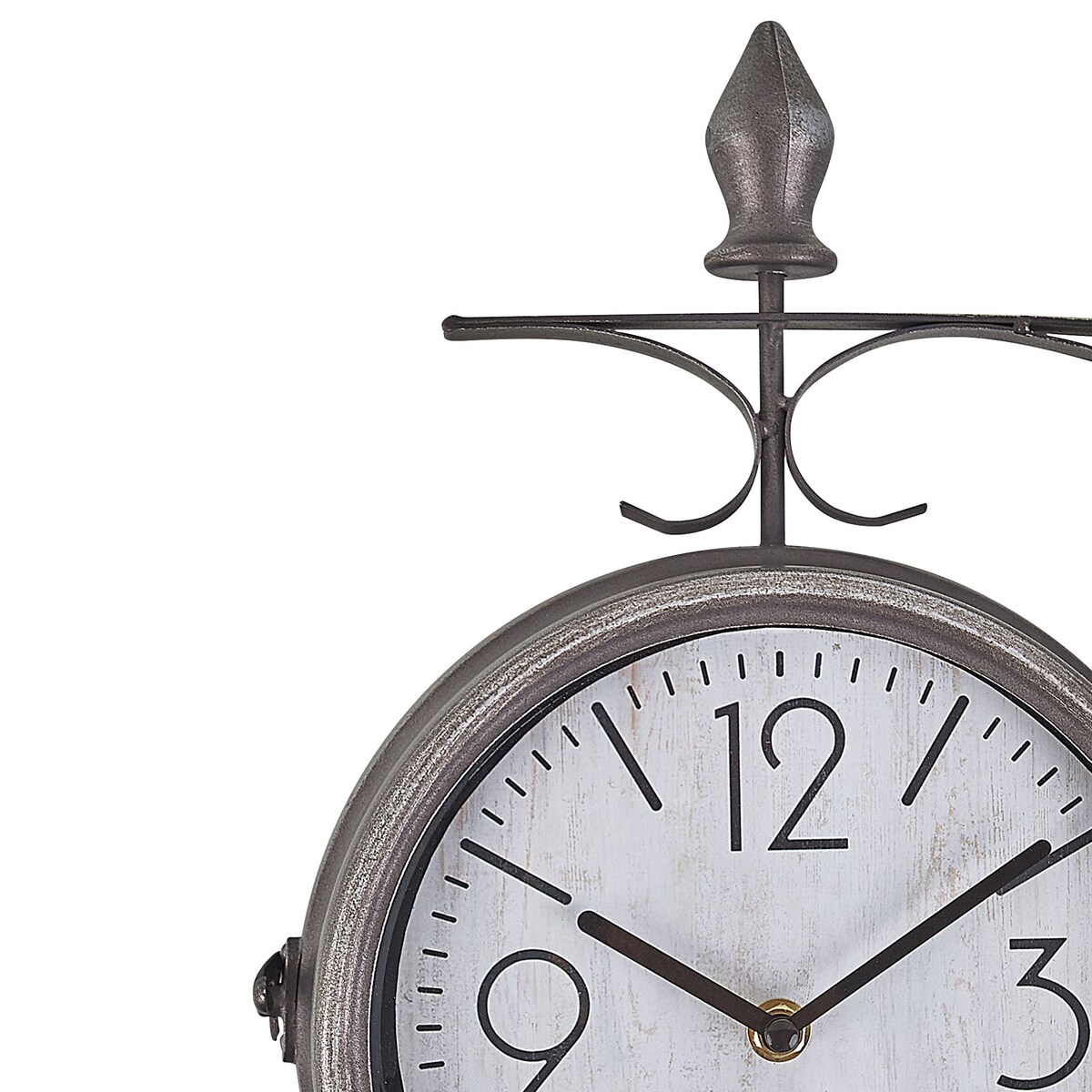 Zegar ścienny ROMONT 34 cm Metal Srebrny