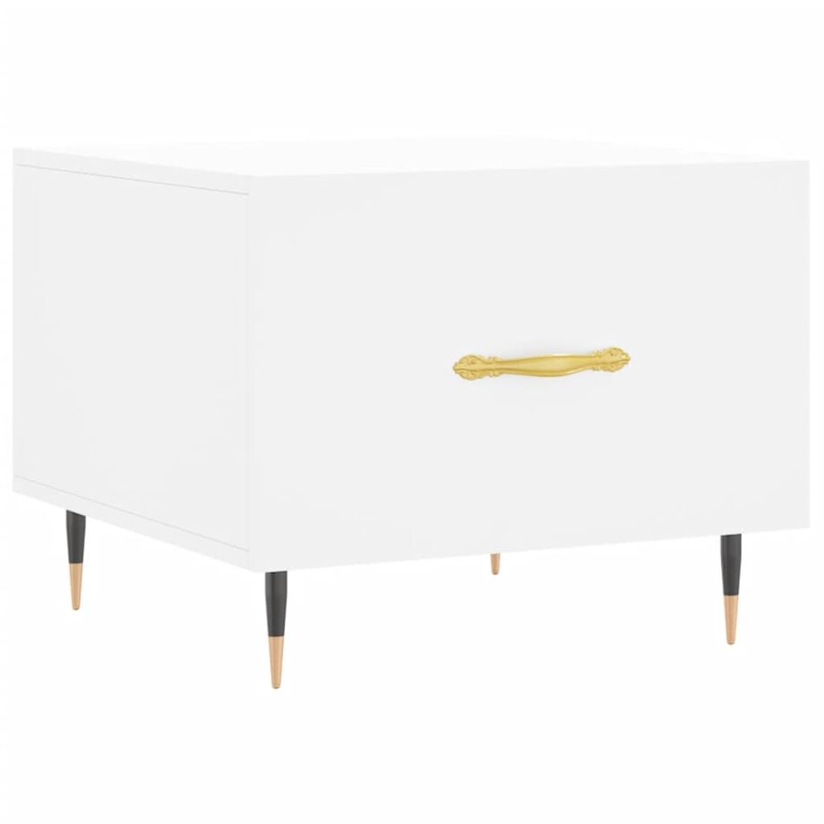 vidaXL Stoliki kawowe, 2 szt., białe, 50x50x40 cm