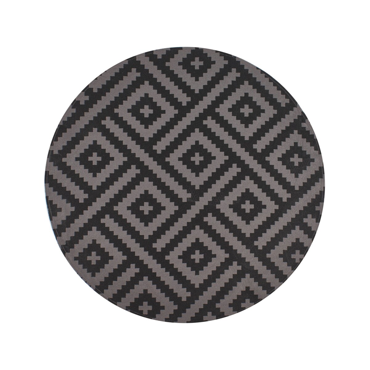 Dywan zewnętrzny AJMER Czarny ø 120 cm