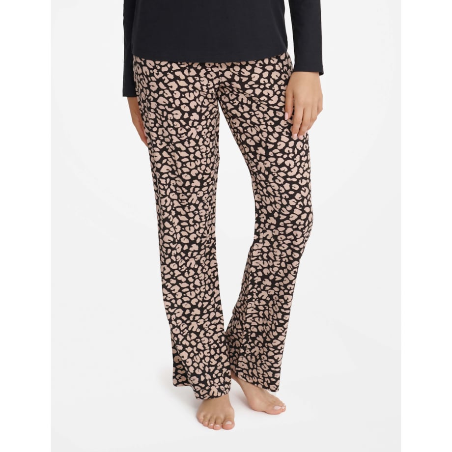 Piżama Gino 40935-99X Czarna Czarny, XXL