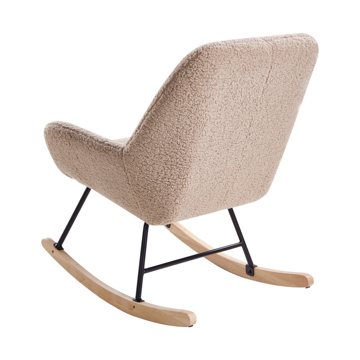 Fotel bujany KINNO Boucle Beżowy