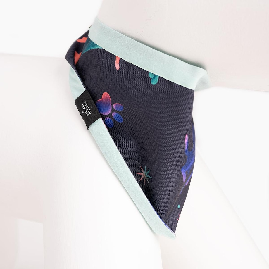 Bandanka "Psychodelia" - Rozmiar: M, Rodzaj: Zapinana na szyi