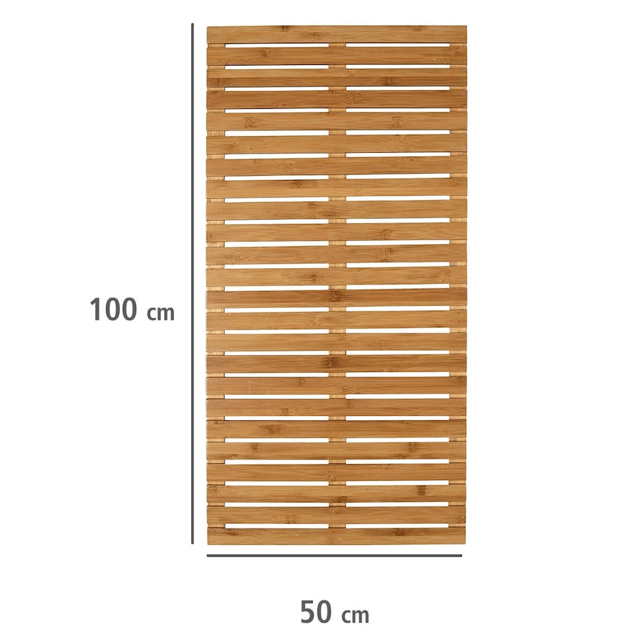 Mata łazienkowa, podest z drewna bambusowego BAMBUSA, 100 x 50 cm, WENKO